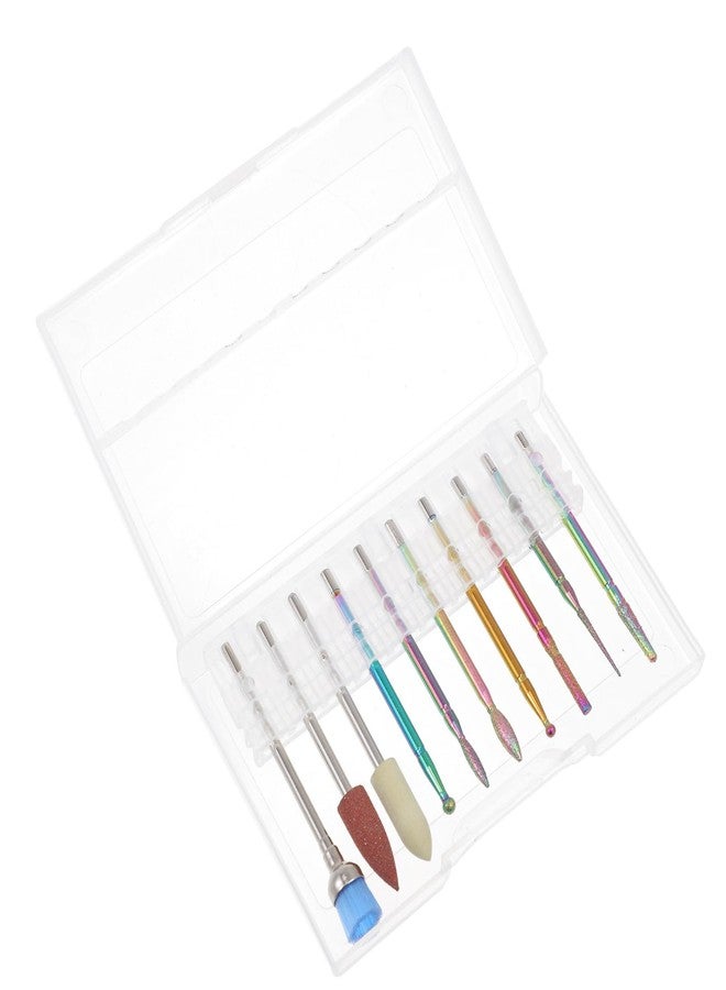 DEARMAMY 10pcs Nail Drill Bits Set - Alloy Tungsten Steel Grinding Heads for Manicure Pedicure And Nail Art - Image 1